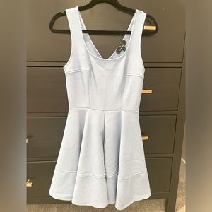 Mini flare light blue dress